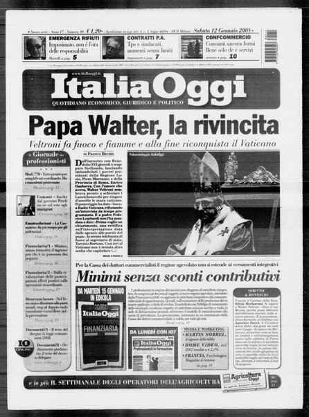 Italia oggi : quotidiano di economia finanza e politica